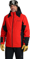 Spyder Men's Contact Insulated Ski Hooded Snow Jacket - Weather Ready