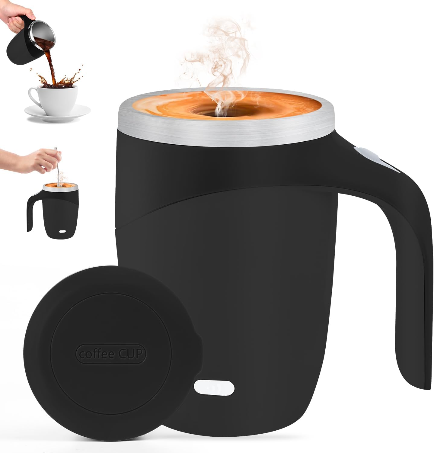 VOYOCUGE Self-Stirring Mug: Effortless Brewing