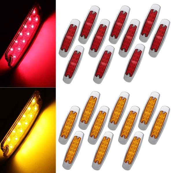 Ledvillage 20x 12V DC 6.4 Inch LED Clearance Lights