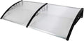 Window Awning Outdoor Polycarbonate Canopy - Rain & Sun Shield