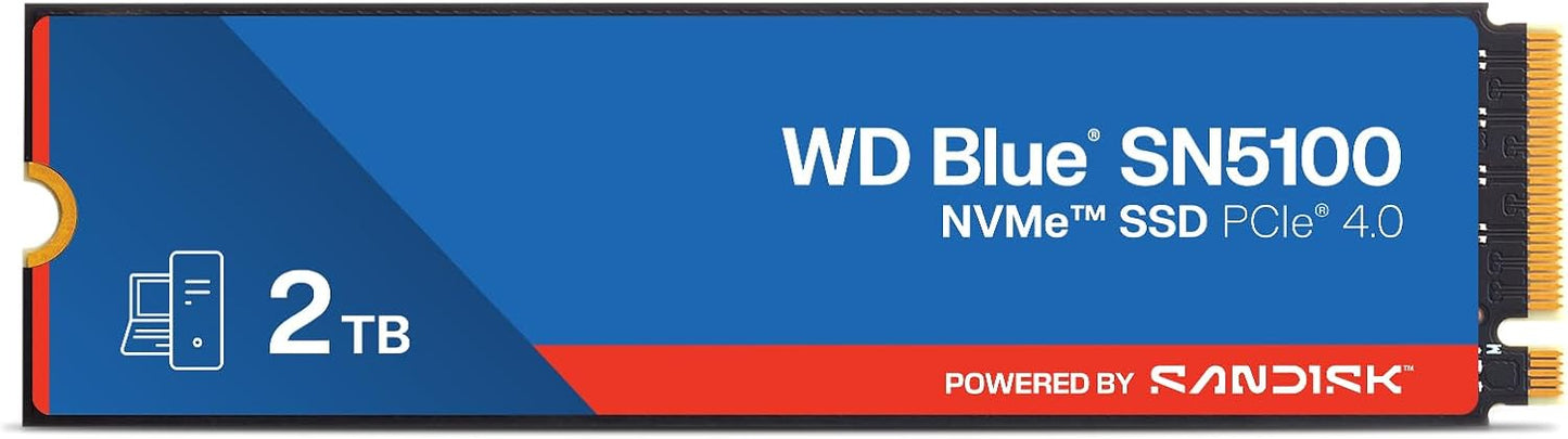 WD Blue SN5100 2TB NVMe SSD - High-Speed Internal Storage Upgrade
