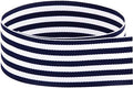USA American Made 1-1/2ft Navy & White Monarch Striped Grosgrain