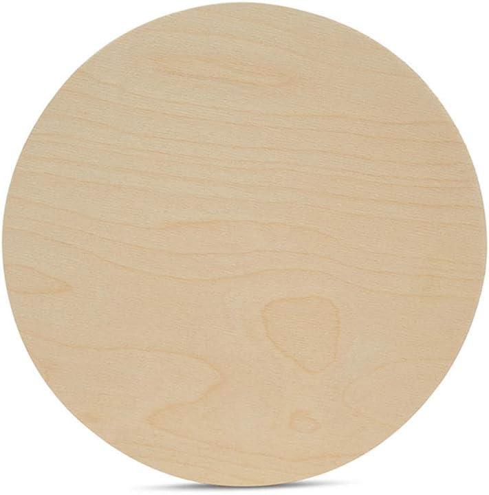 Wood Circles 10 Inch Pack of 25 Unfinished Craft Discs