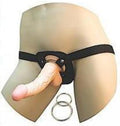 Real Skin All American Whoppers Dong with Universal Harness - 8 in
