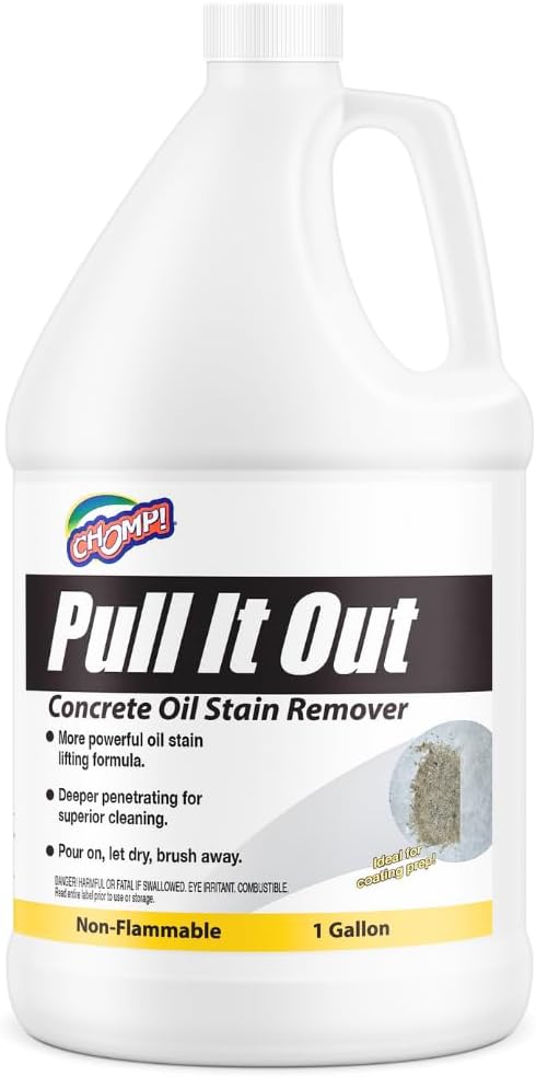 CHOMP! Concrete Oil Stain Remover for Garage Floors & Driveways