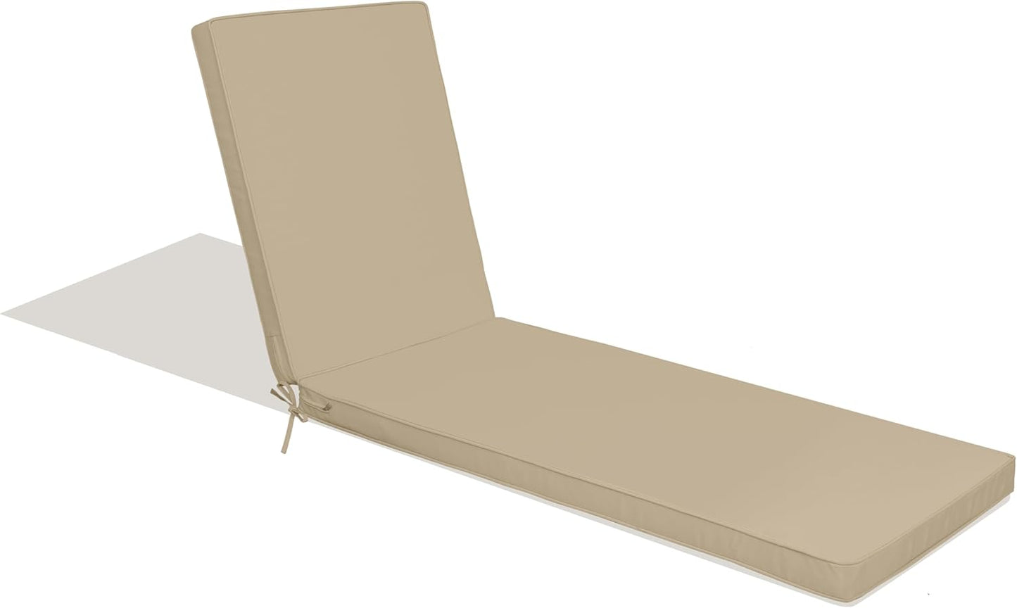 Outdoor Lounge Chair Cushions for Patio Chaise Lounge Comfort