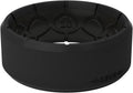 Breathable Silicone Ring for Him and Her - Midnight Black Comfort Fit