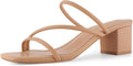 Shoe'N Tale Strappy Heels For Women Low Chunky Block Heel (Style QMBF)