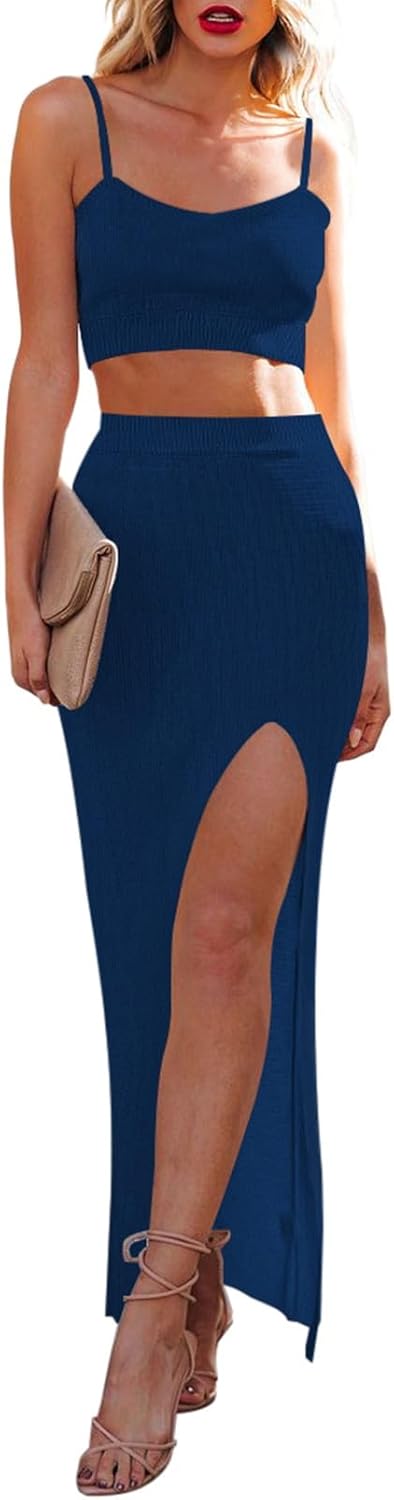 Cutiefox Women's Knit 2 Piece Dress Set for Stylish Comfort