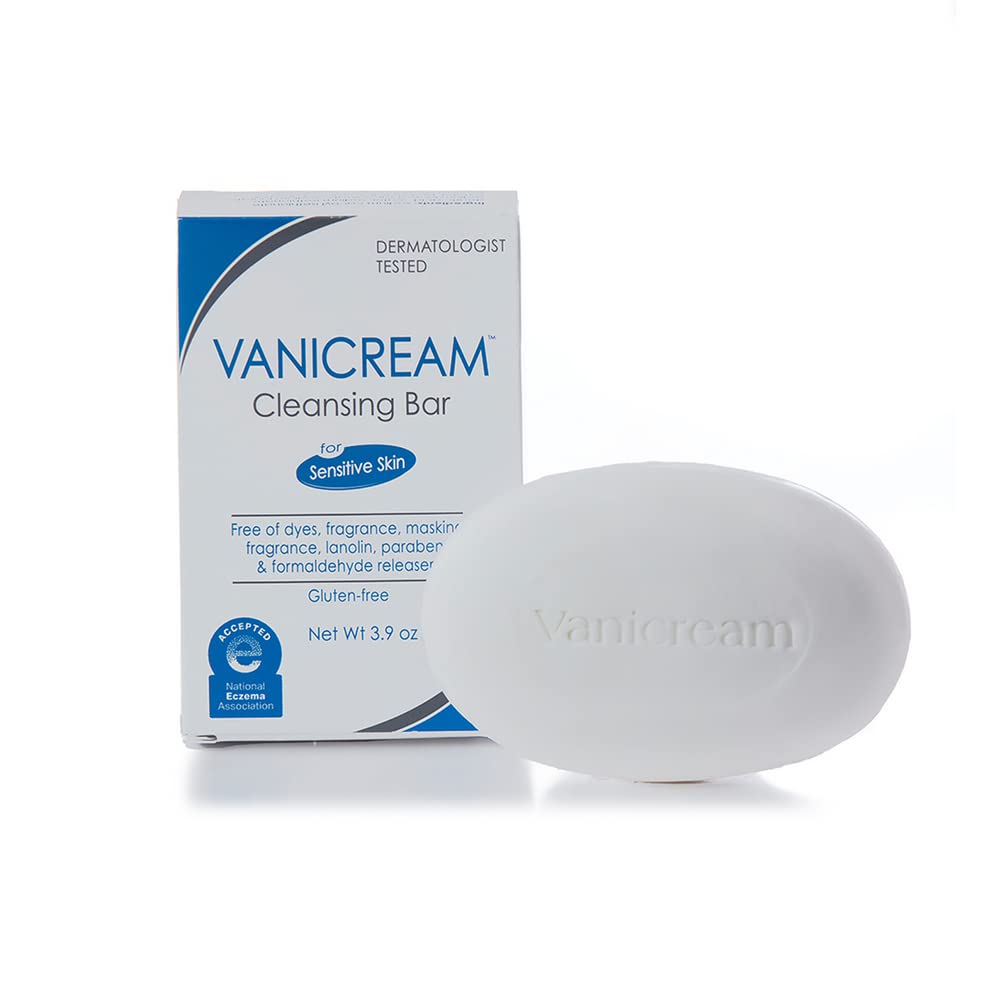 Vanicream Cleansing Bar for Sensitive Skin - Gentle and Moisturizing