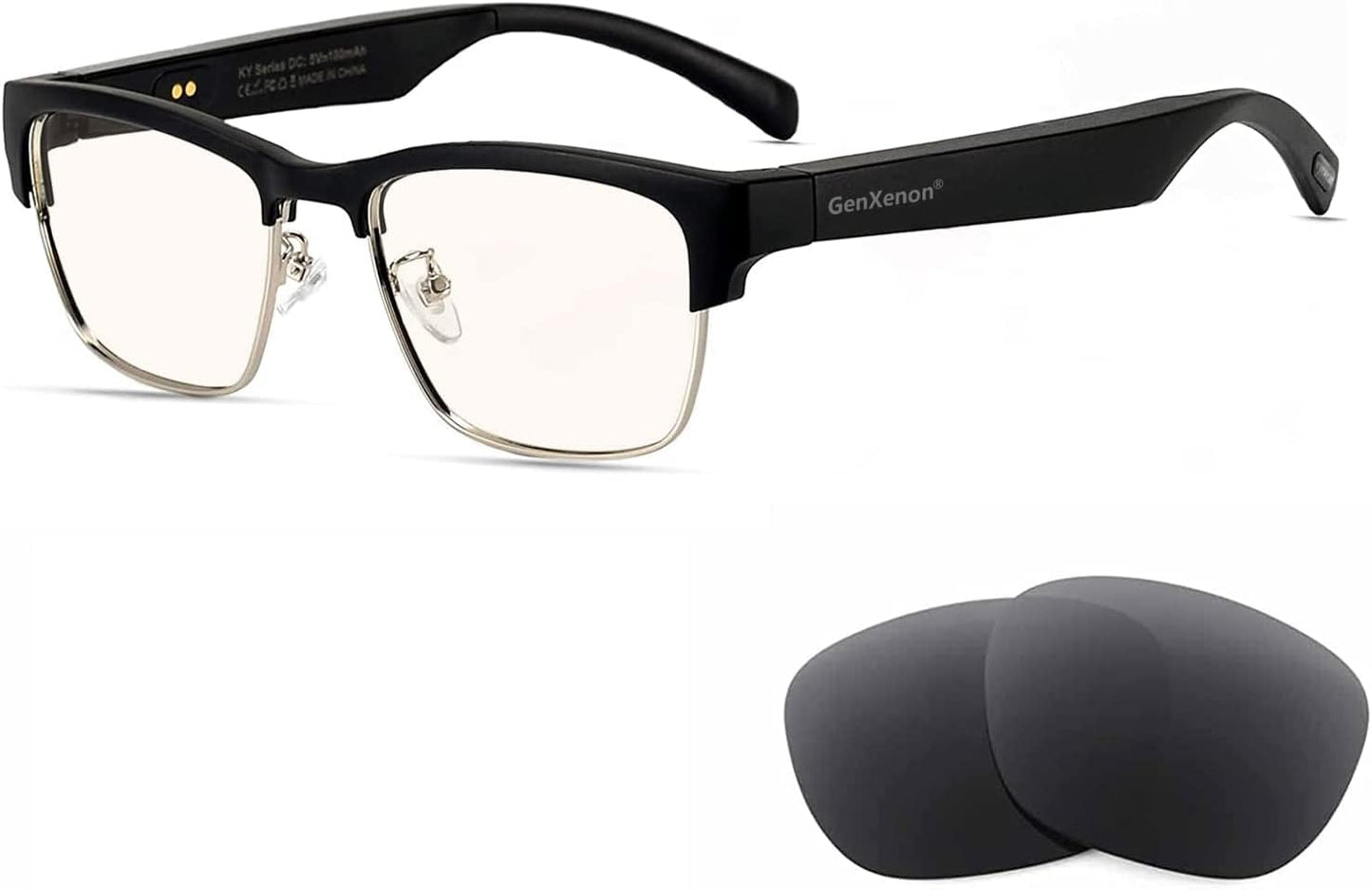 GenXenon Smart Glasses: Blue Light Filter & Audio Tech