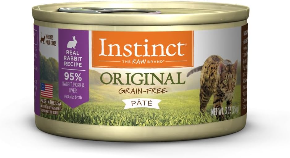 Instinct Original Grain Free Rabbit Recipe Wet Cat Food 24 Cans