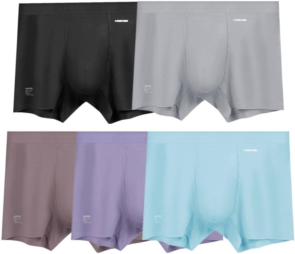 Premium Men's Naked Feeling Micro Modal Boxer Briefs for Comfort