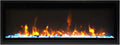 Amantii 65 Extra Slim Electric Fireplace - Stylish Black Steel