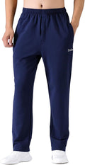 Zoulee Men's Casual Cotton Jogger Sweatpants Zipper Front