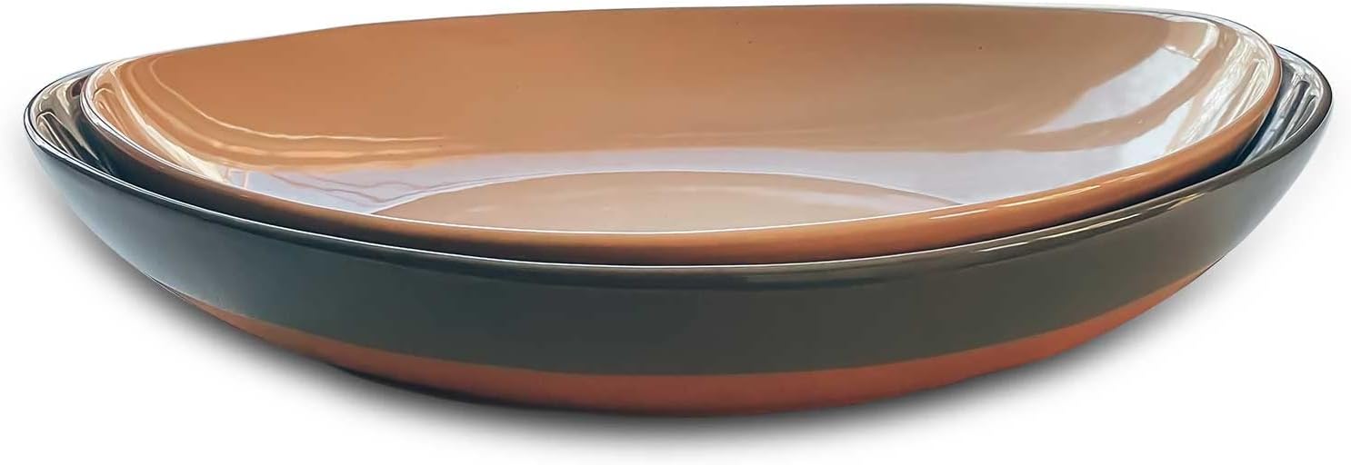 Mora Ceramic Large Serving Bowls for Entertaining and Dining