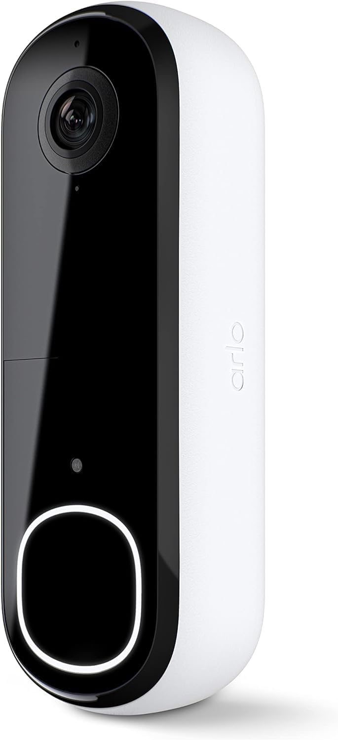 Arlo Doorbell 2K | Wire-Free/Wired | 2-Way Audio | Night Vision