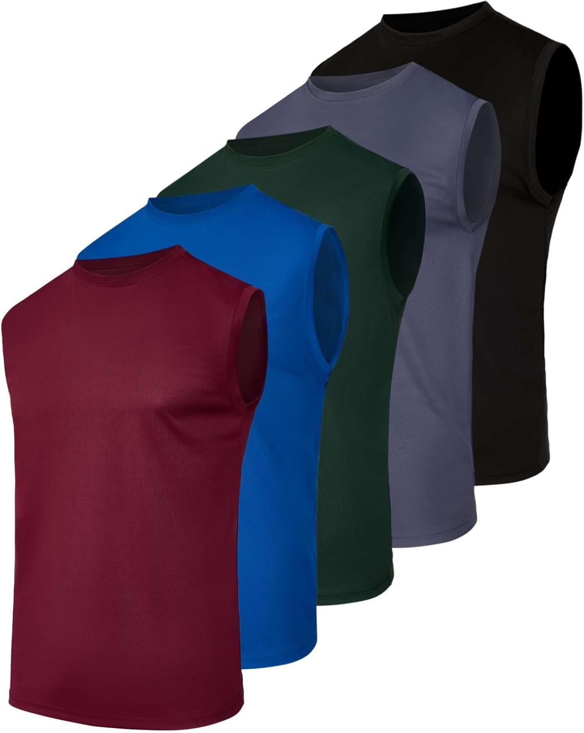 Real Essentials Men's Mesh Active Tank Top for Workouts & Training