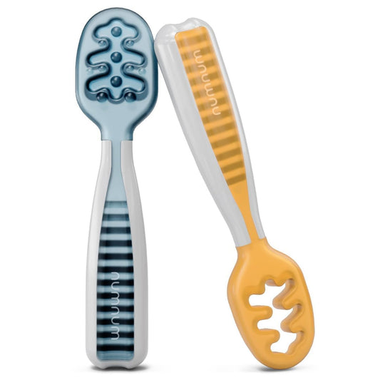 NumNum Baby Spoons Set - Easy Self Feeding for Babies 6+ Months