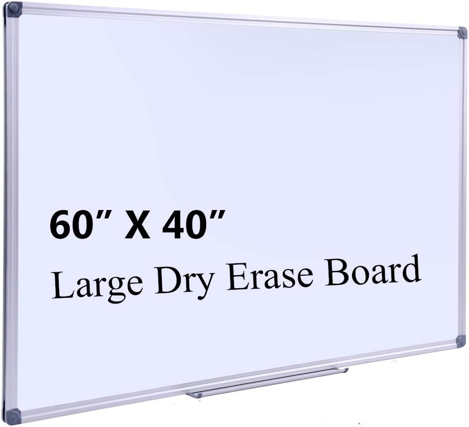 60in x 40in Magnetic Dry Erase Whiteboard for Office & Home