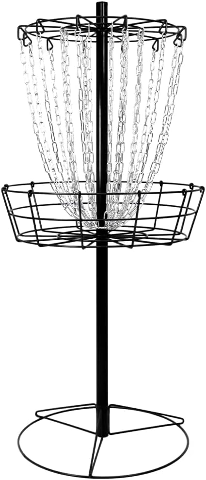 Remix Double Chain Disc Golf Practice Basket for All Skill Levels