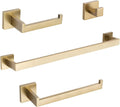 TURS Brushed Gold 4-Piece Bathroom Hardware Set - Durable 16 in Towel
