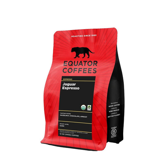 Jaguar Espresso Fair Trade Organic Whole Bean Coffee 2 Pound Bag
