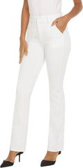 Ease into Comfort Barely Bootcut Stretch Dress Pants - High Waisted