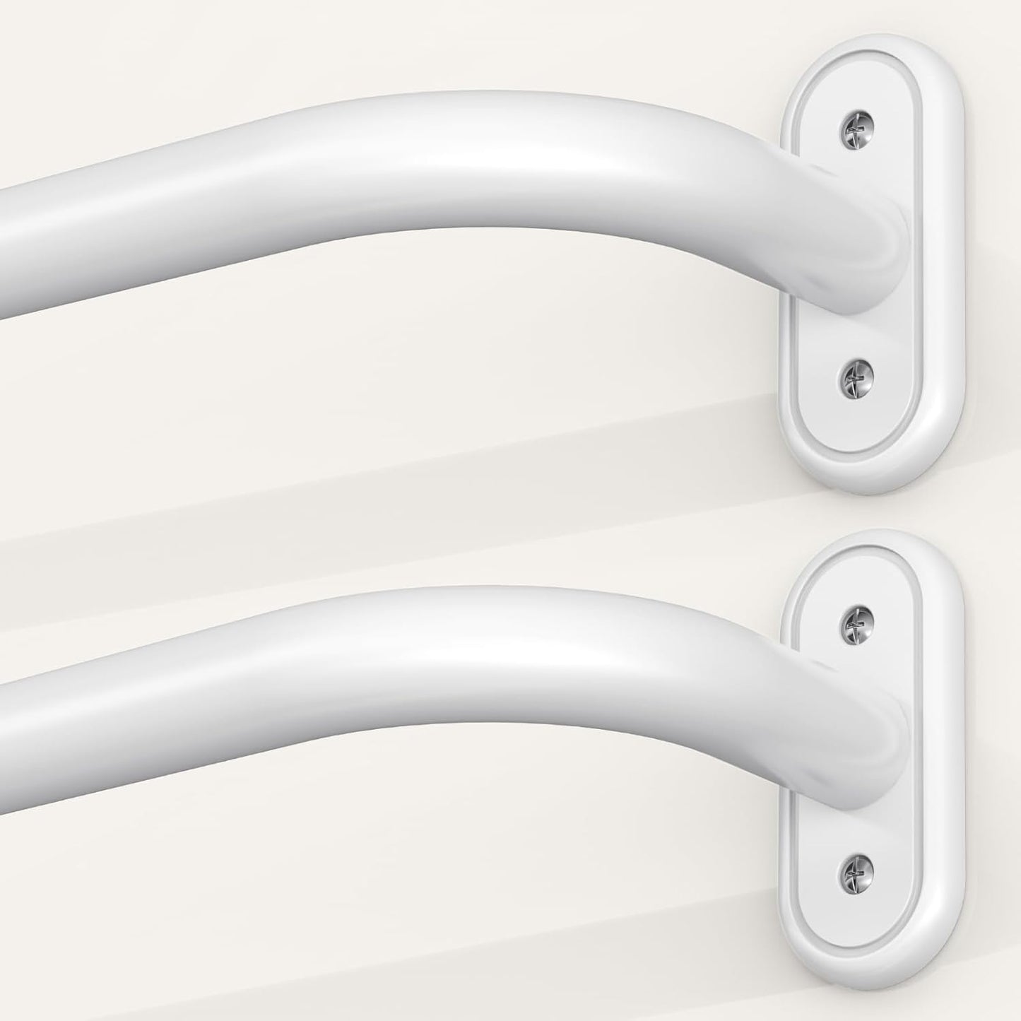 Heavy Duty Wrap Around Curtain Rods for Windows 48 to 84 Inch