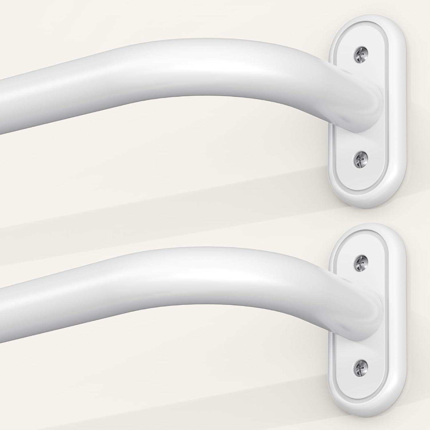 Heavy Duty Wrap Around Curtain Rods for Windows 48 to 84 Inch