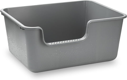 Large Cat Litter Box with High Sides for Kittens and Seniors