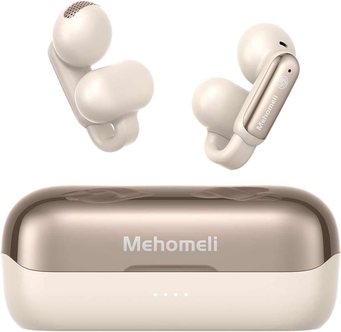 Wireless Open Ear Clip Headphones: 32h Playtime, Waterproof, Lightweight