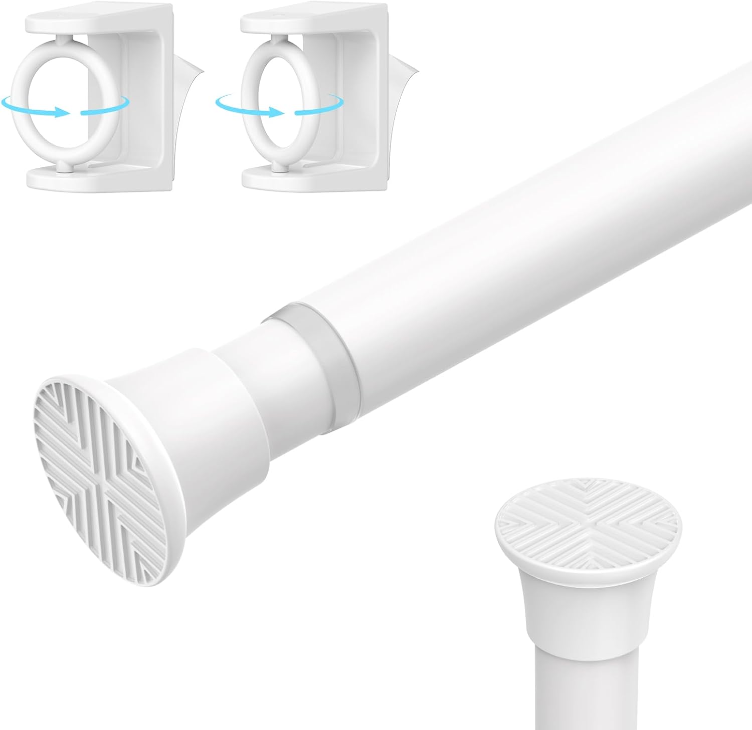 AIZESI Short Tension Rod - Adjustable 23-48 Inch - Easy Installation!