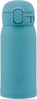 Zojirushi Stainless Steel Mug 12-Ounce Aqua Green - Compact Insulation