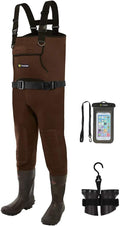 Neoprene Chest Waders for Men - Waterproof Cleated Bootfoot Waders
