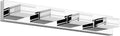 Modern Chrome Vanity Light 4-Light 30in LED - Rotatable Design