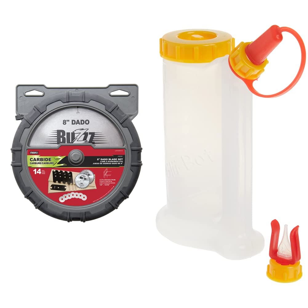 Mibro Carbide Stacking Dado Blade Set with FastCap Glu-Bot Bundle