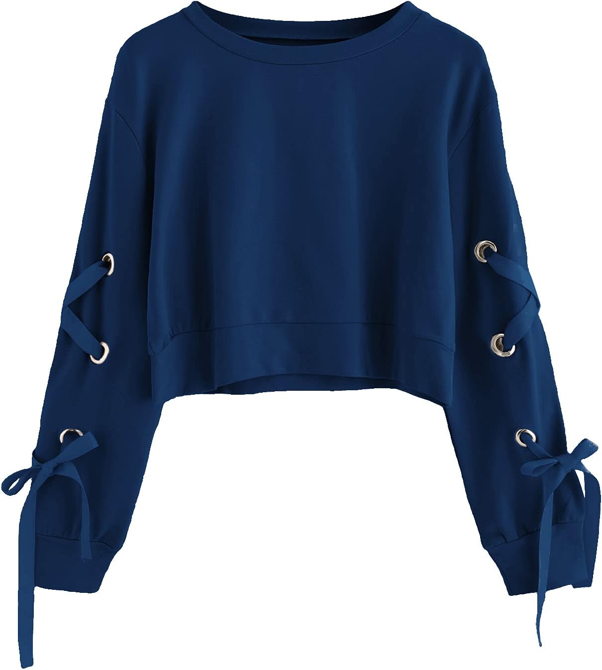SweatyRocks Lace Up Crop Top - Stay Stylish & Comfy!