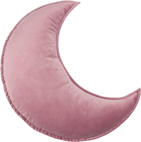 JIKAL Star Moon Shaped Pillow for Kids Room Soft Velvet Decor