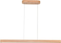 39ft Wood Linear Pendant Light Fixture Modern LED Dimmable Chandelier