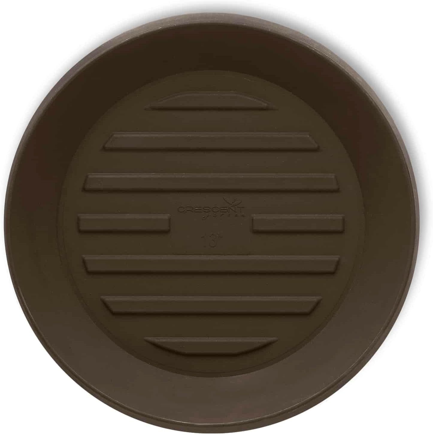 Crescent Garden Universal Round Planter Saucer for Indoor Use