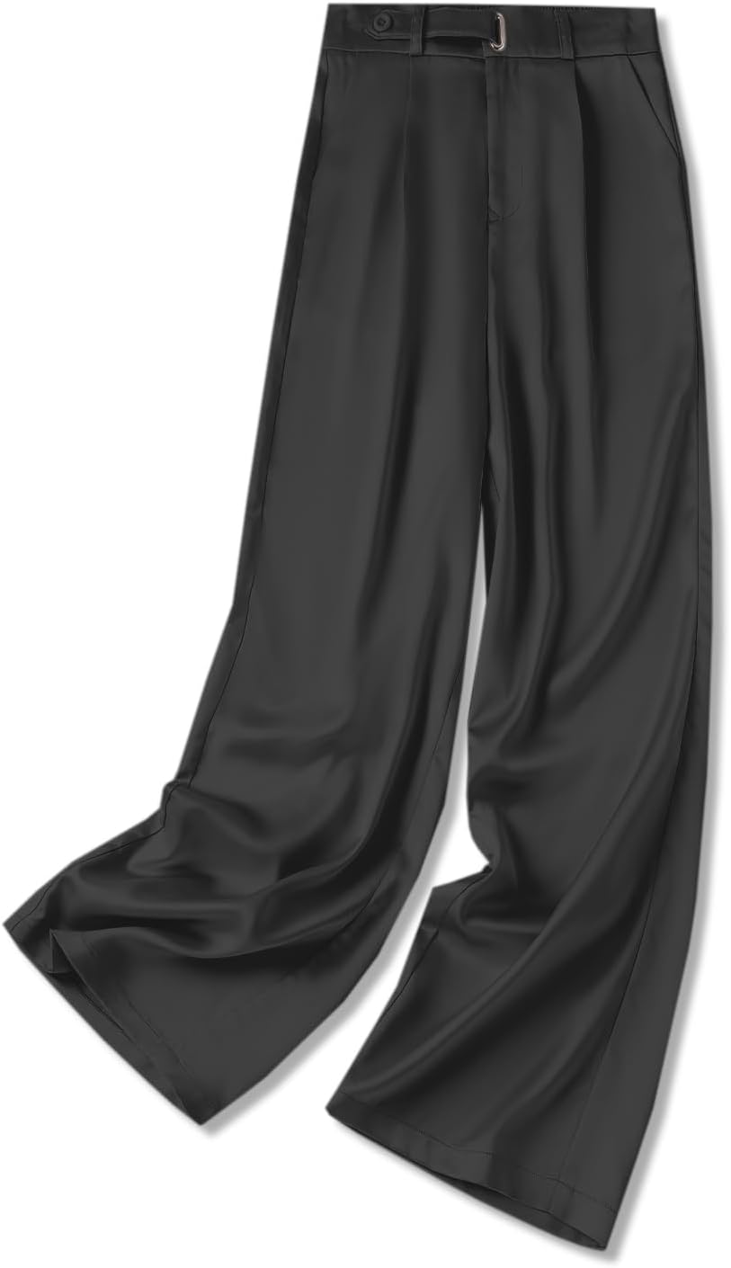 Wide Leg Pants for Women - Business Casual Office Trousers