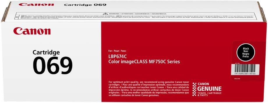 Canon Genuine 069 Black Toner Cartridge for MF753Cdw & More