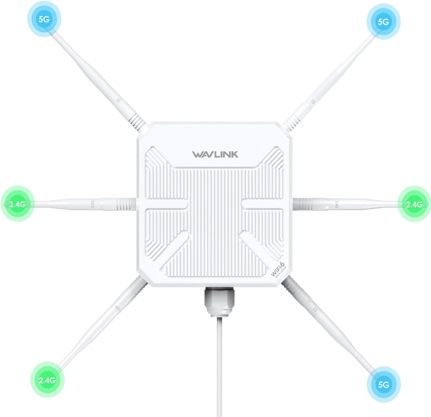 2025 AX3000 Outdoor WiFi 6 Extender for Long-Range Connectivity