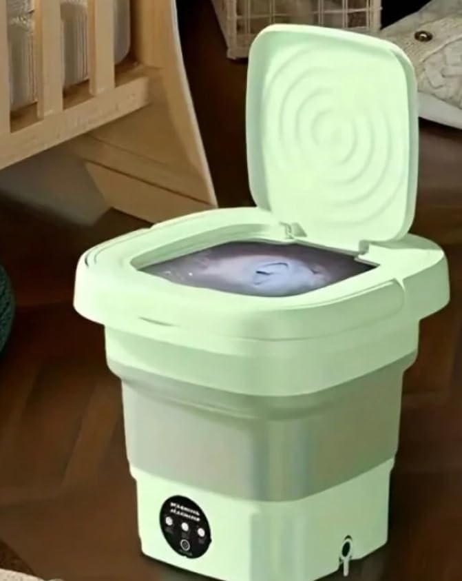 Compact Green Folding Washer