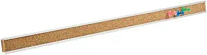 Quartet Bulletin Bar Strip with Cork Board for Stylish Display
