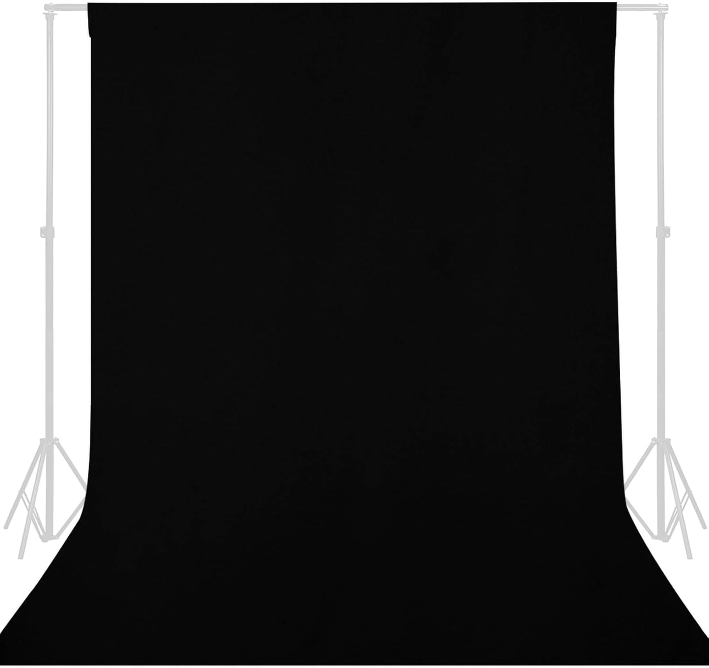 GFCC Black Backdrop - 10FTX20FT Seamless Photography Background