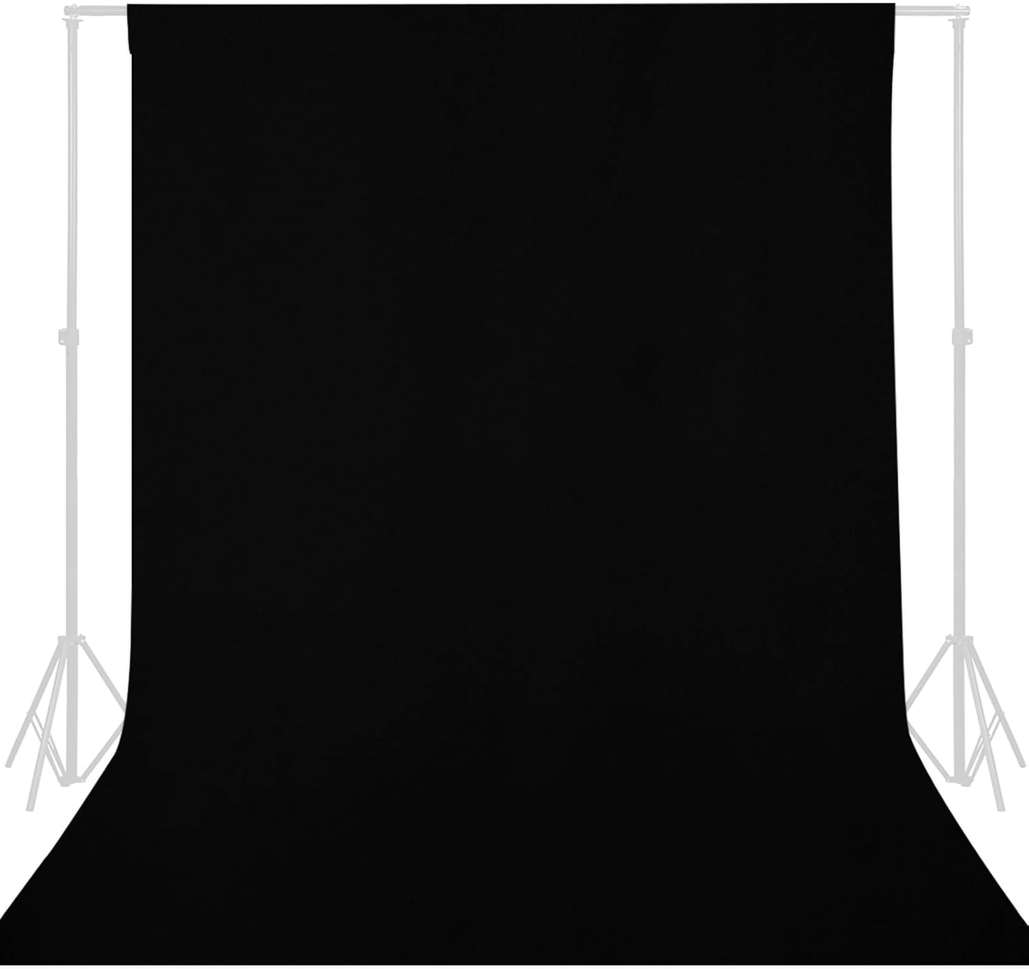 GFCC Black Backdrop - 10FTX20FT Seamless Photography Background