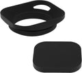 49mm Square Metal Screw-in Lens Hood with Cap - Leica Rangefinder Fit