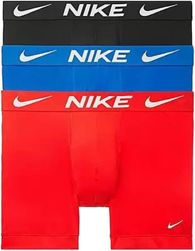 Nike 3Pk Men's Active Boxer Briefs Pack - Moisture-Wicking Performance